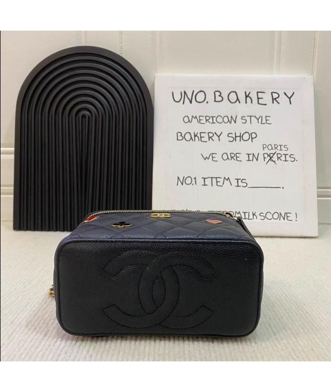 CHANEL Черная кожаная сумка через плечо, фото 4