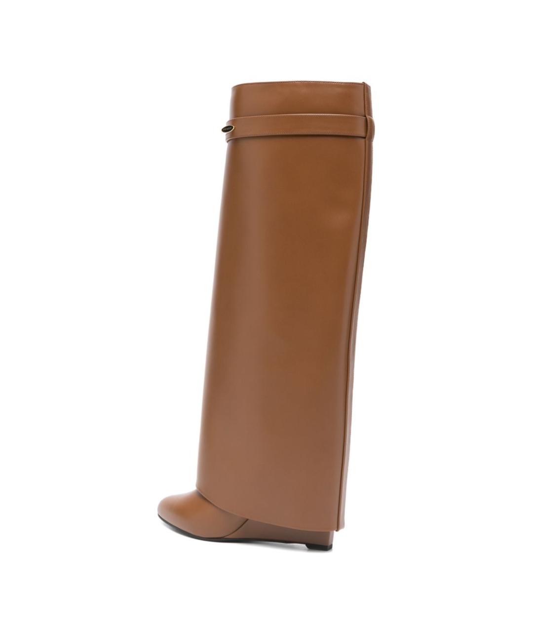 GIVENCHY Коричневые кожаные сапоги, фото 4