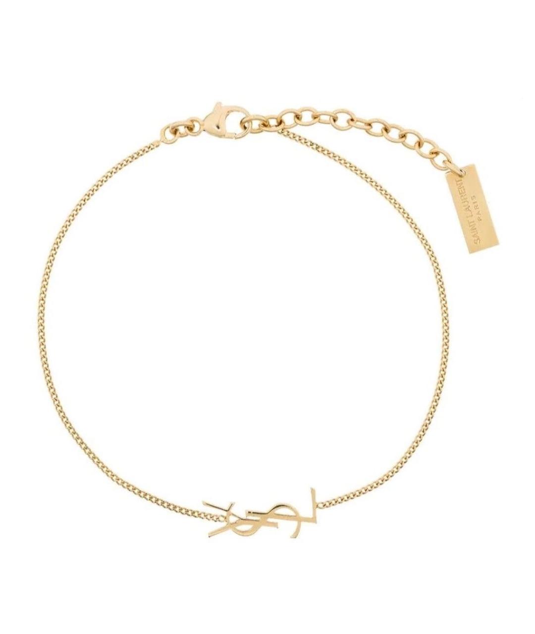 SAINT LAURENT Золотой браслет, фото 1