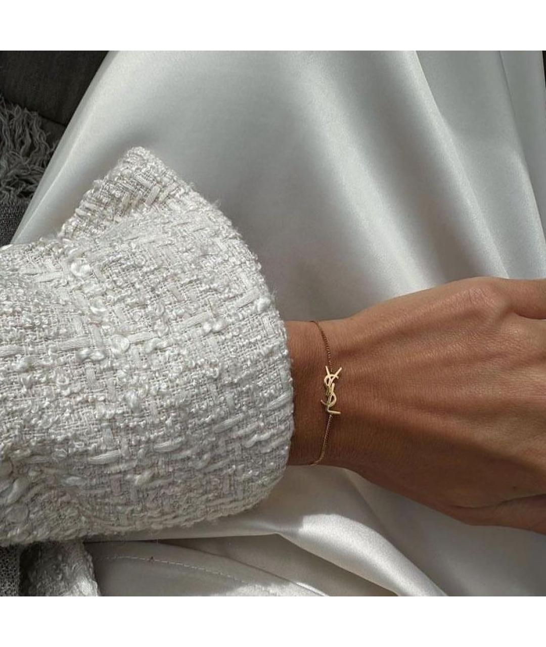 SAINT LAURENT Золотой браслет, фото 2