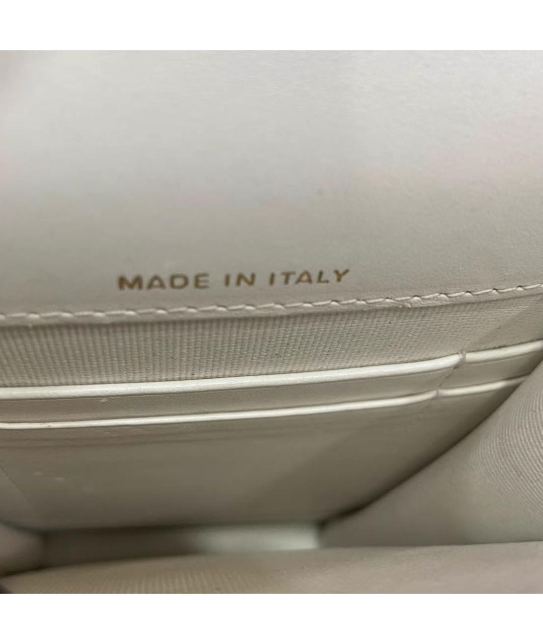 CHANEL Белая кожаная сумка через плечо, фото 7