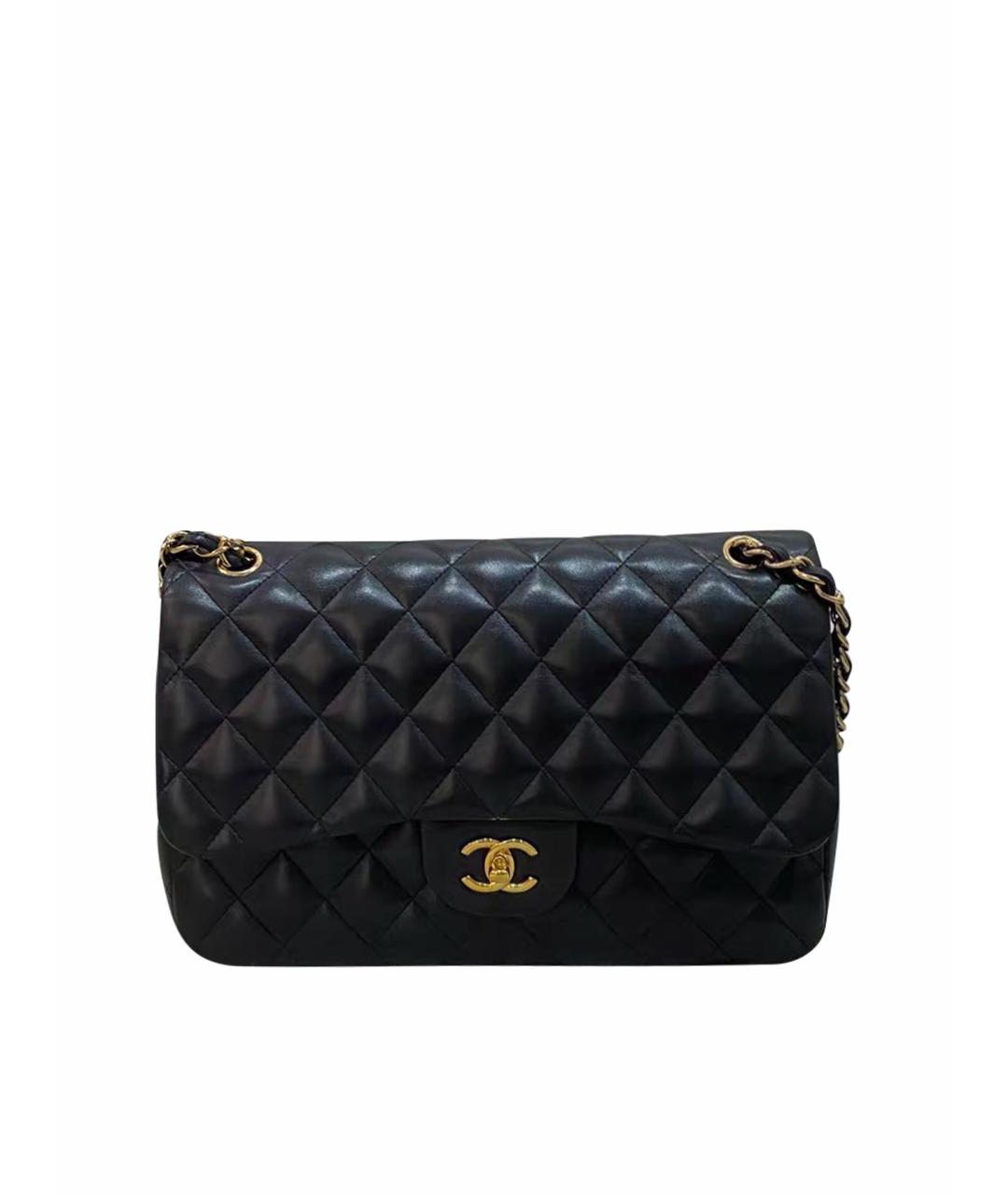CHANEL Черная кожаная сумка через плечо, фото 1