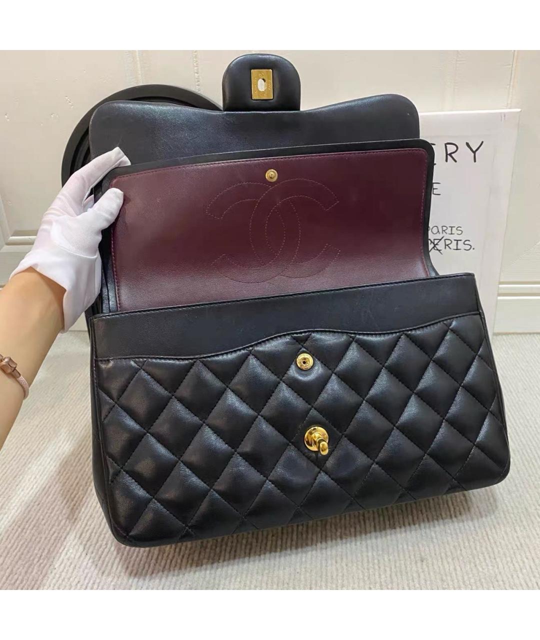 CHANEL Черная кожаная сумка через плечо, фото 7