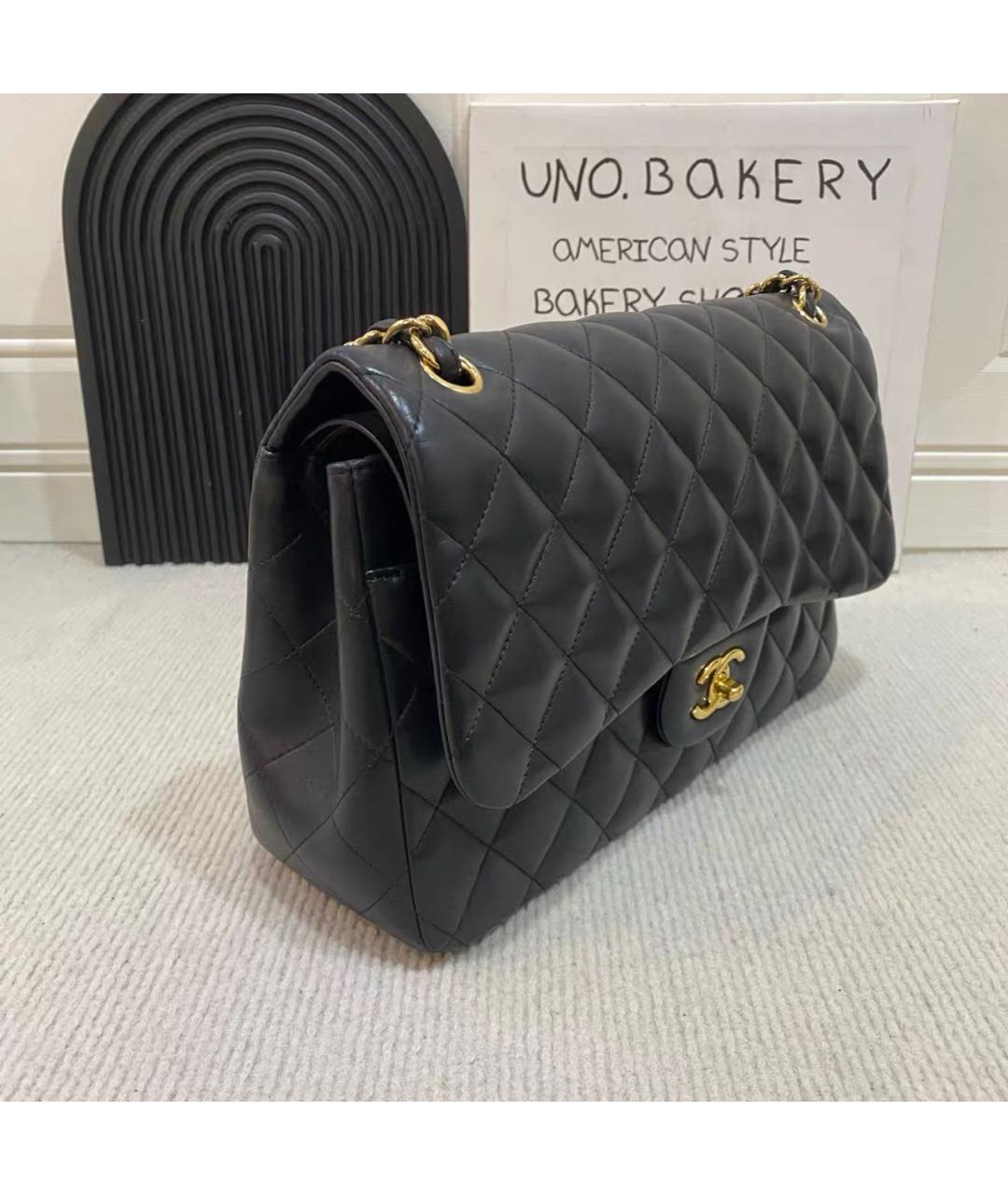 CHANEL Черная кожаная сумка через плечо, фото 2