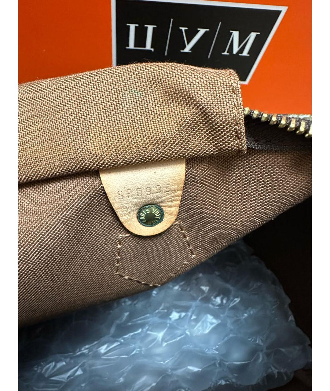 LOUIS VUITTON Коричневая сумка с короткими ручками, фото 6