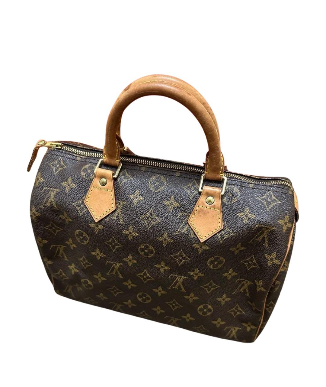 LOUIS VUITTON Коричневая сумка с короткими ручками, фото 7