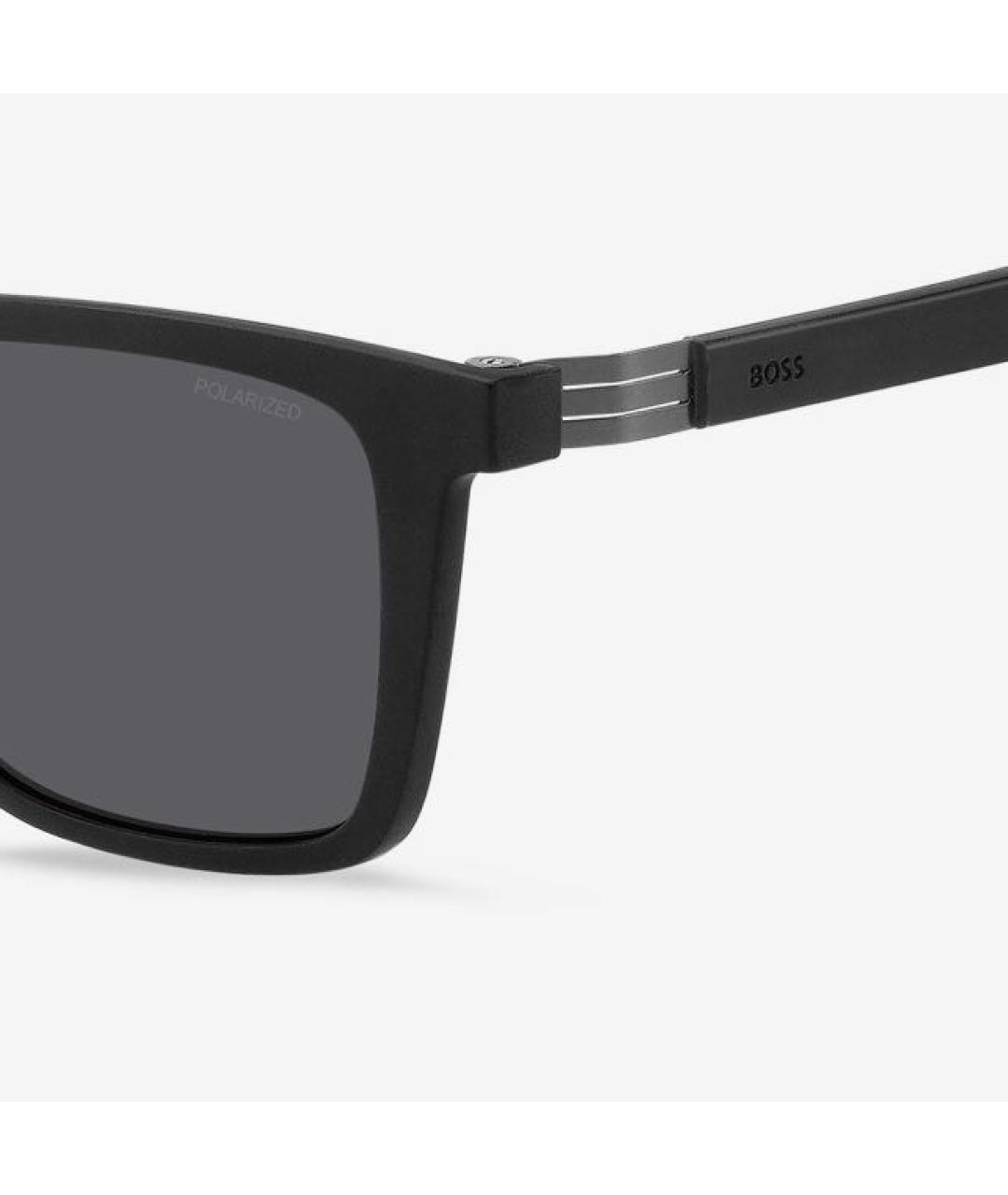 HUGO BOSS Черные пластиковые солнцезащитные очки, фото 7