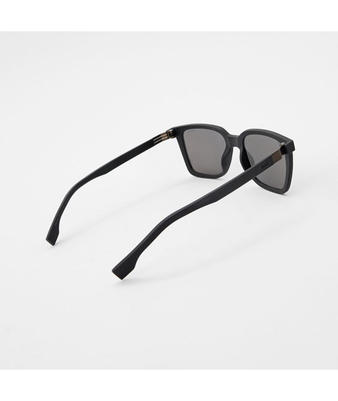 HUGO BOSS Черные пластиковые солнцезащитные очки, фото 5