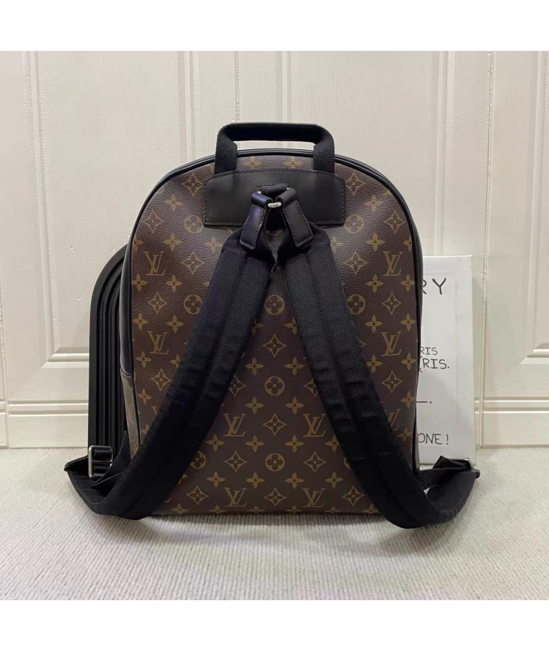 LOUIS VUITTON Коричневый кожаный рюкзак, фото 2