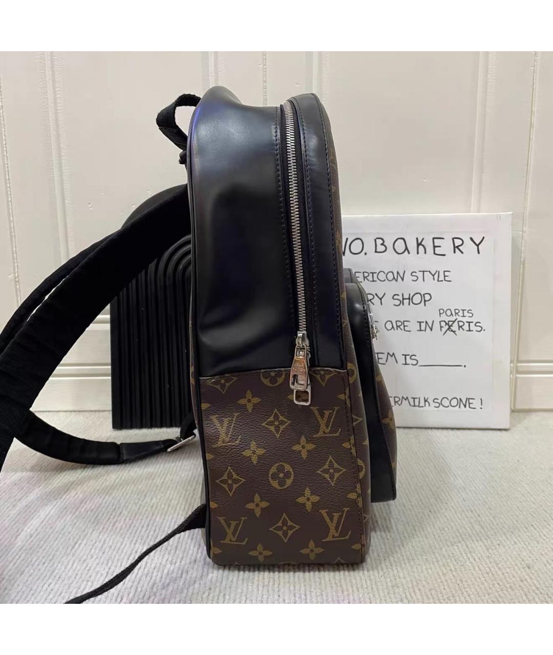 LOUIS VUITTON Коричневый кожаный рюкзак, фото 5