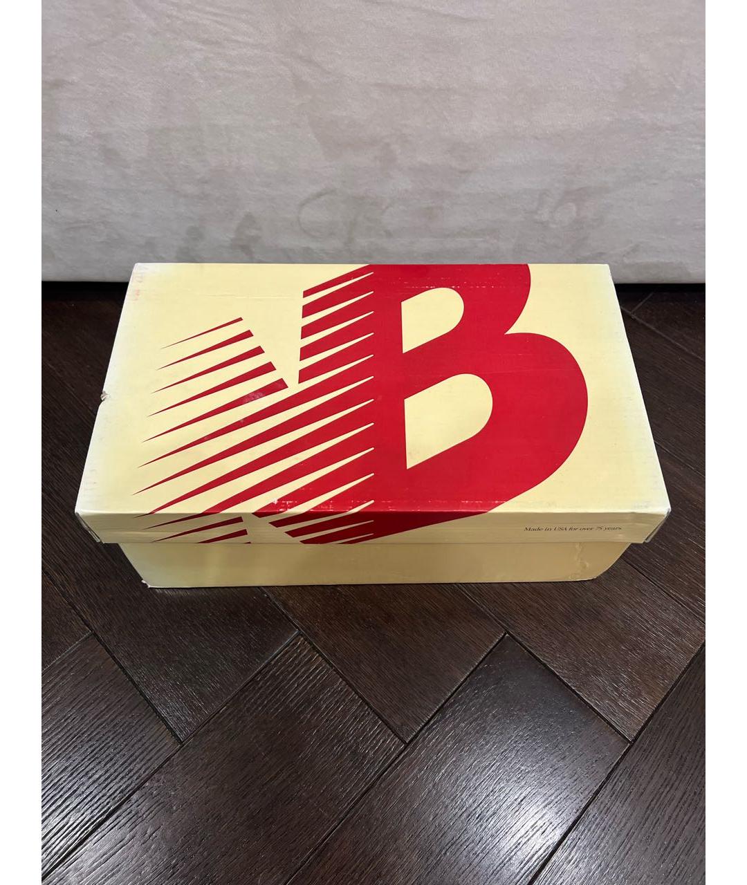 NEW BALANCE Бежевые кожаные низкие кроссовки / кеды, фото 7