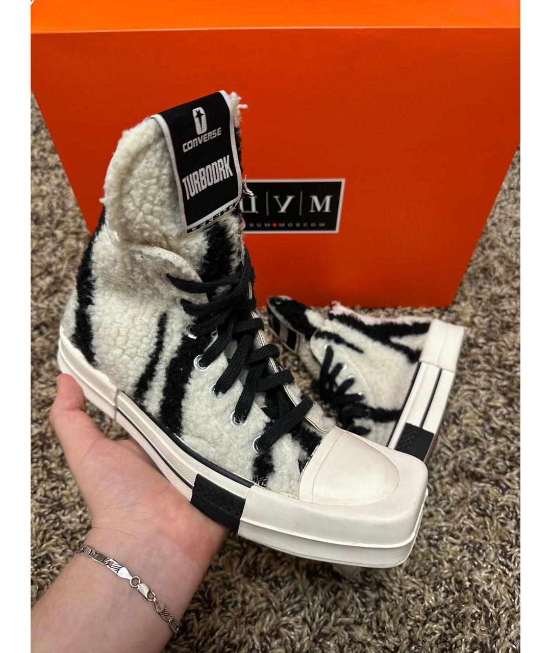 RICK OWENS Белые кеды, фото 3