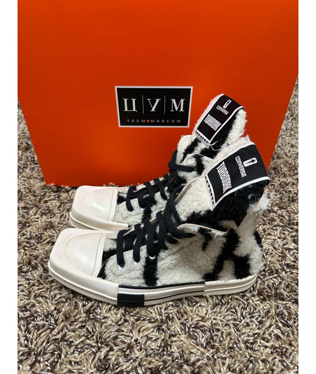 RICK OWENS Белые кеды, фото 6