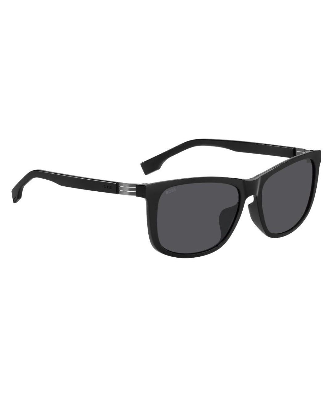 HUGO BOSS Черные пластиковые солнцезащитные очки, фото 2