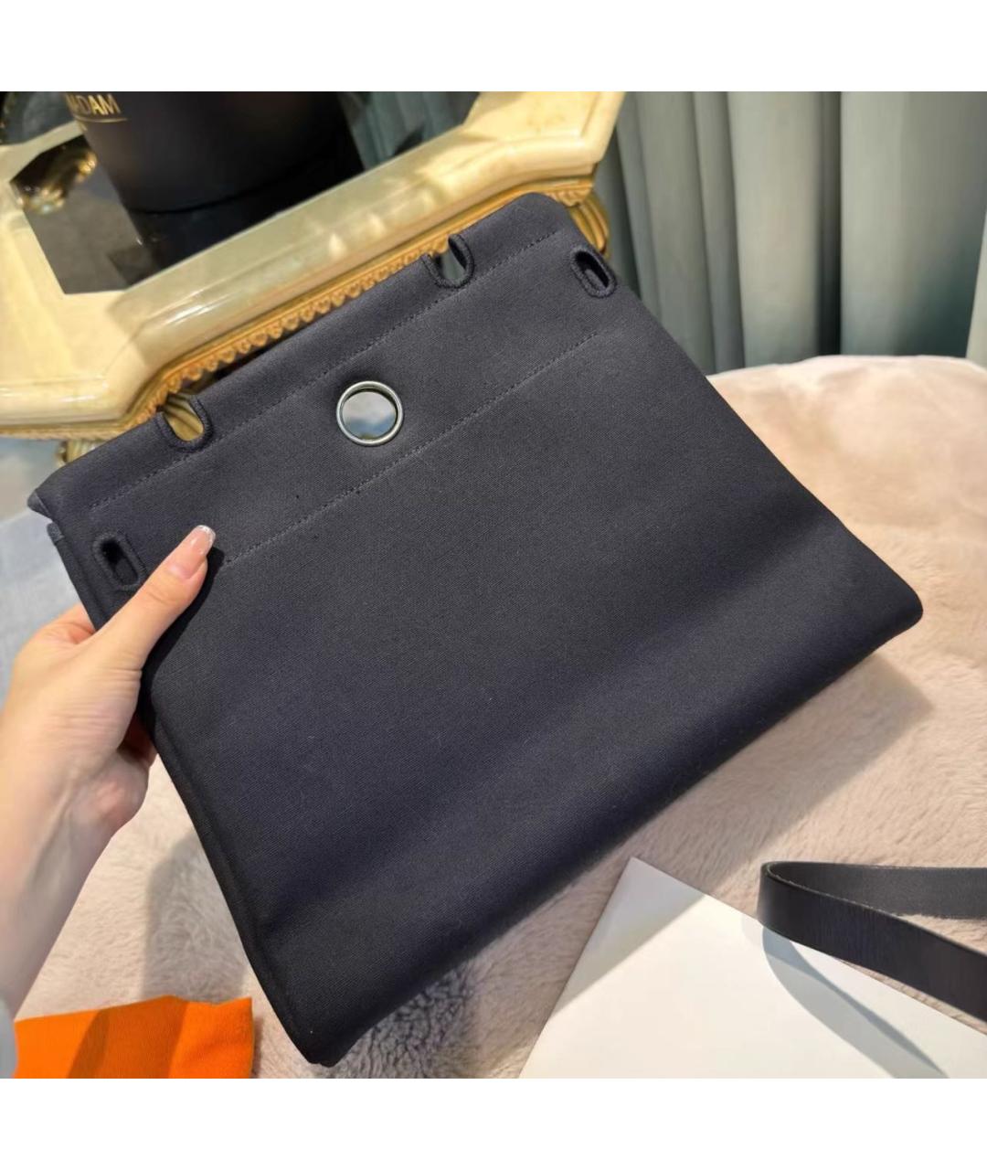 HERMES Бежевая кожаная сумка с короткими ручками, фото 8