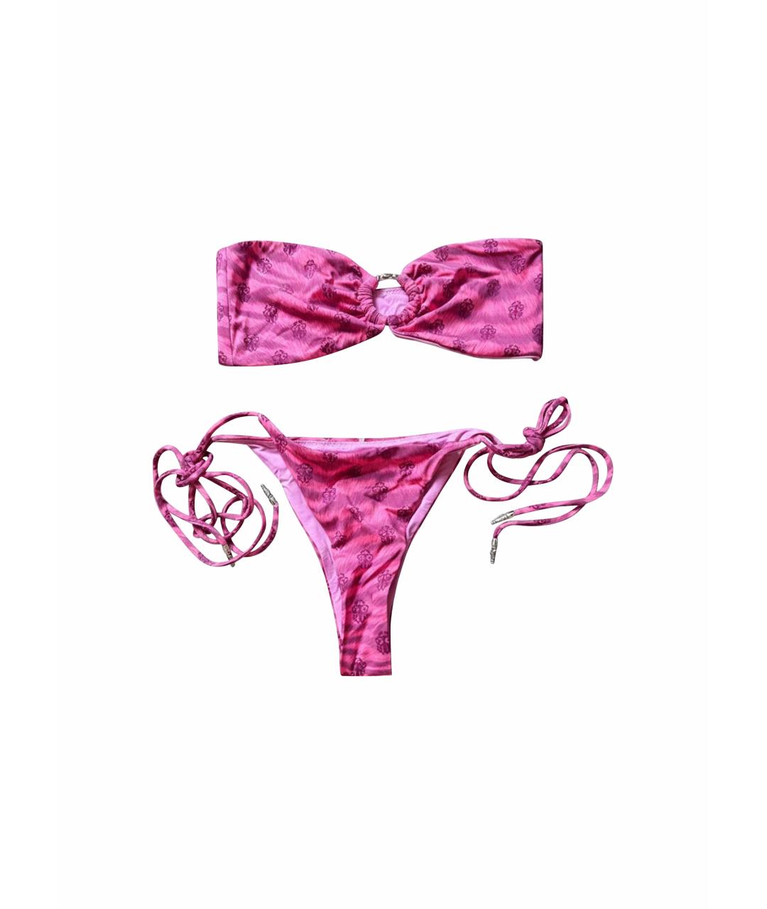 CHROME HEARTS Розовый полиэстеровый купальник, фото 1