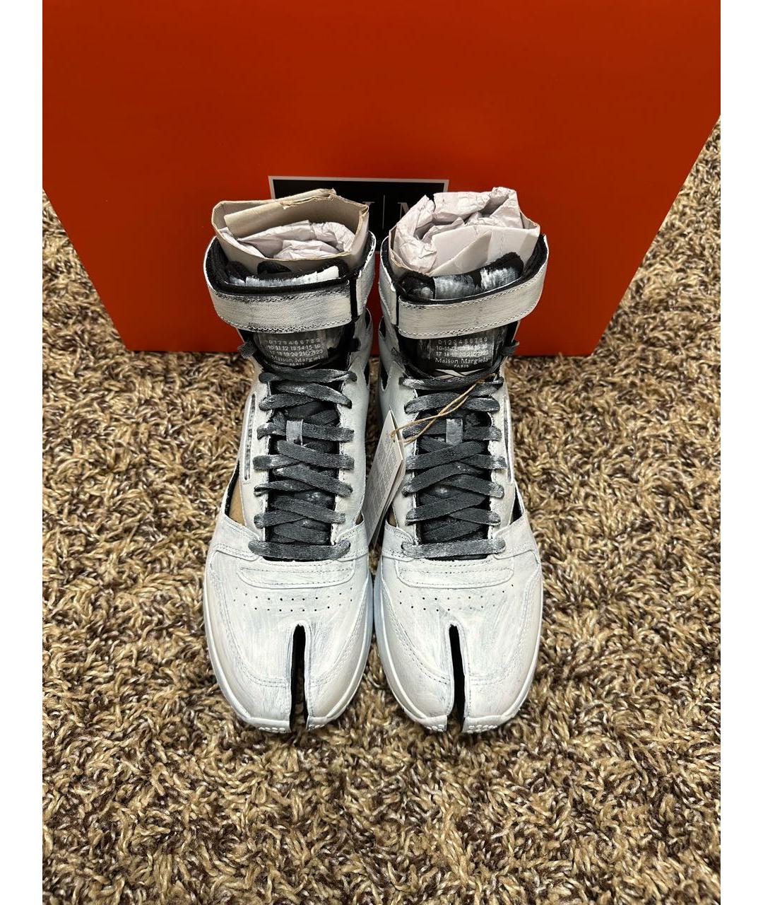 MAISON MARGIELA Белые высокие кроссовки / кеды, фото 4