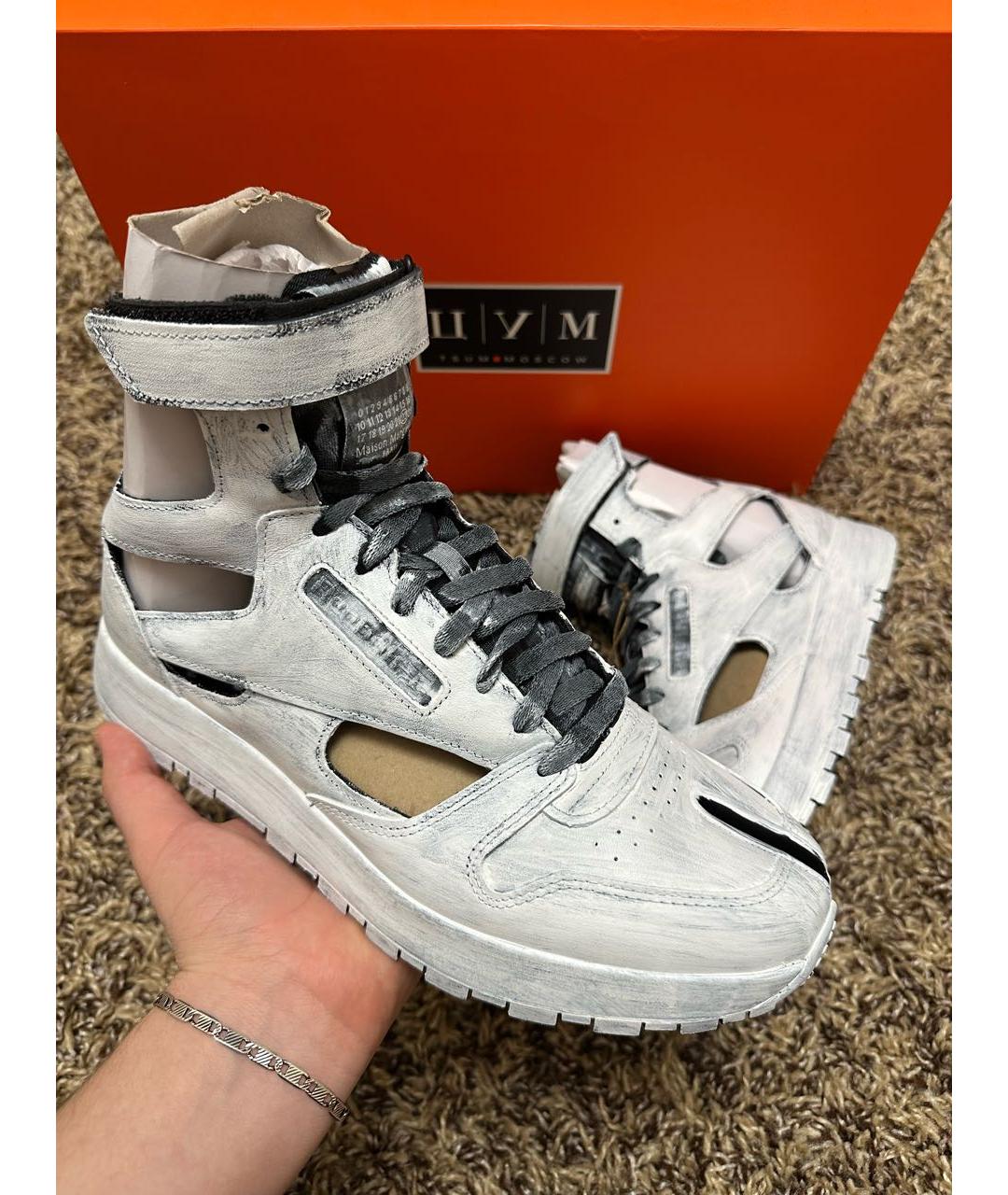 MAISON MARGIELA Белые высокие кроссовки / кеды, фото 2