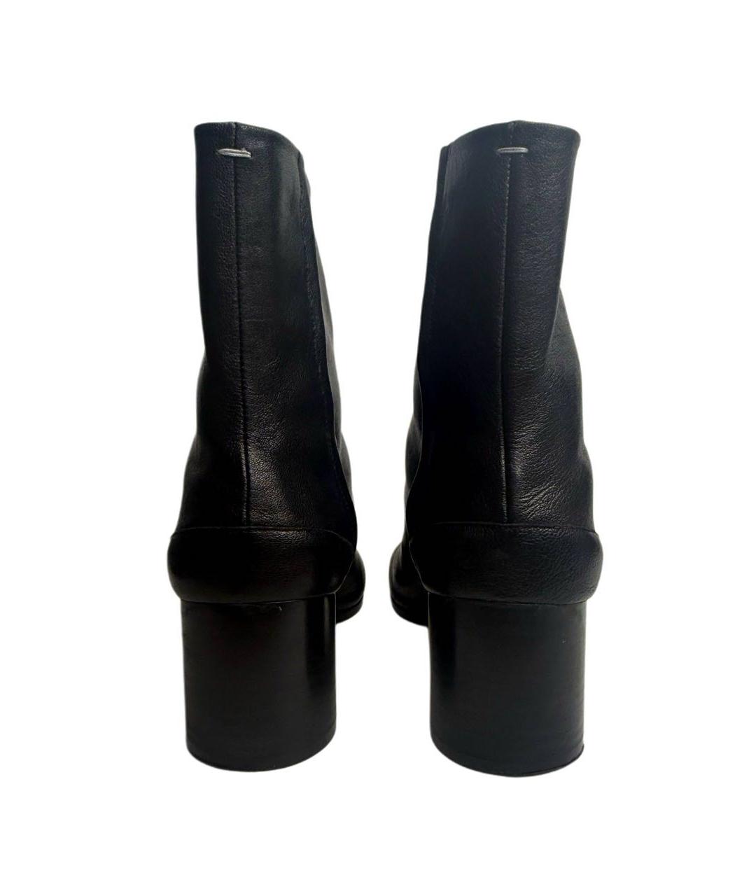 MAISON MARGIELA Черные кожаные ботильоны, фото 7