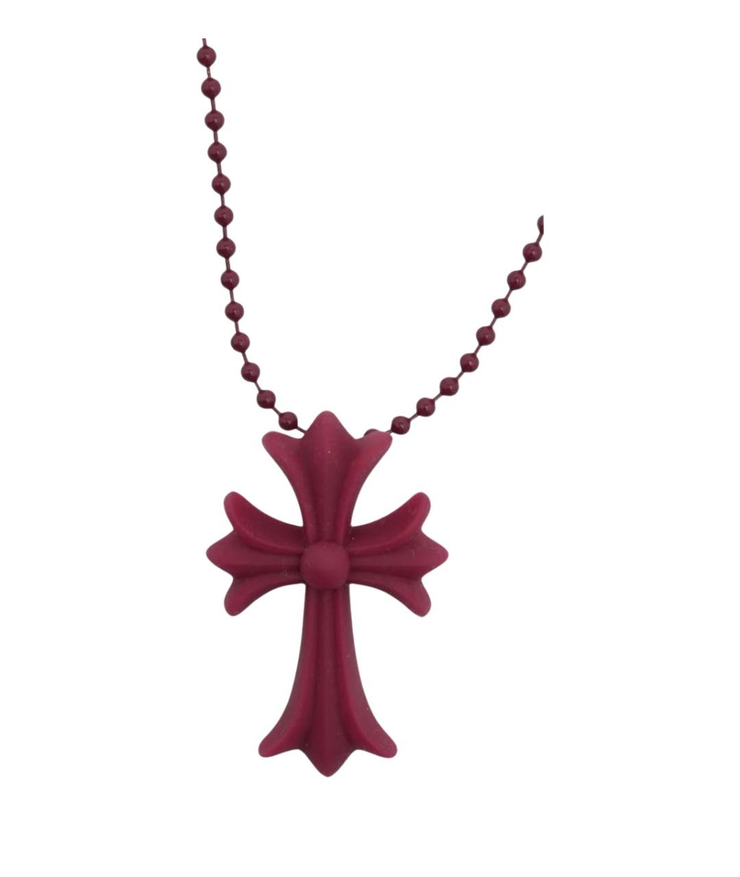 CHROME HEARTS Бордовая цепочка/подвеска, фото 1