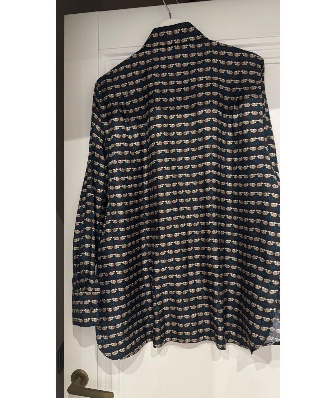 'S MAX MARA Коричневая шелковая рубашка, фото 2