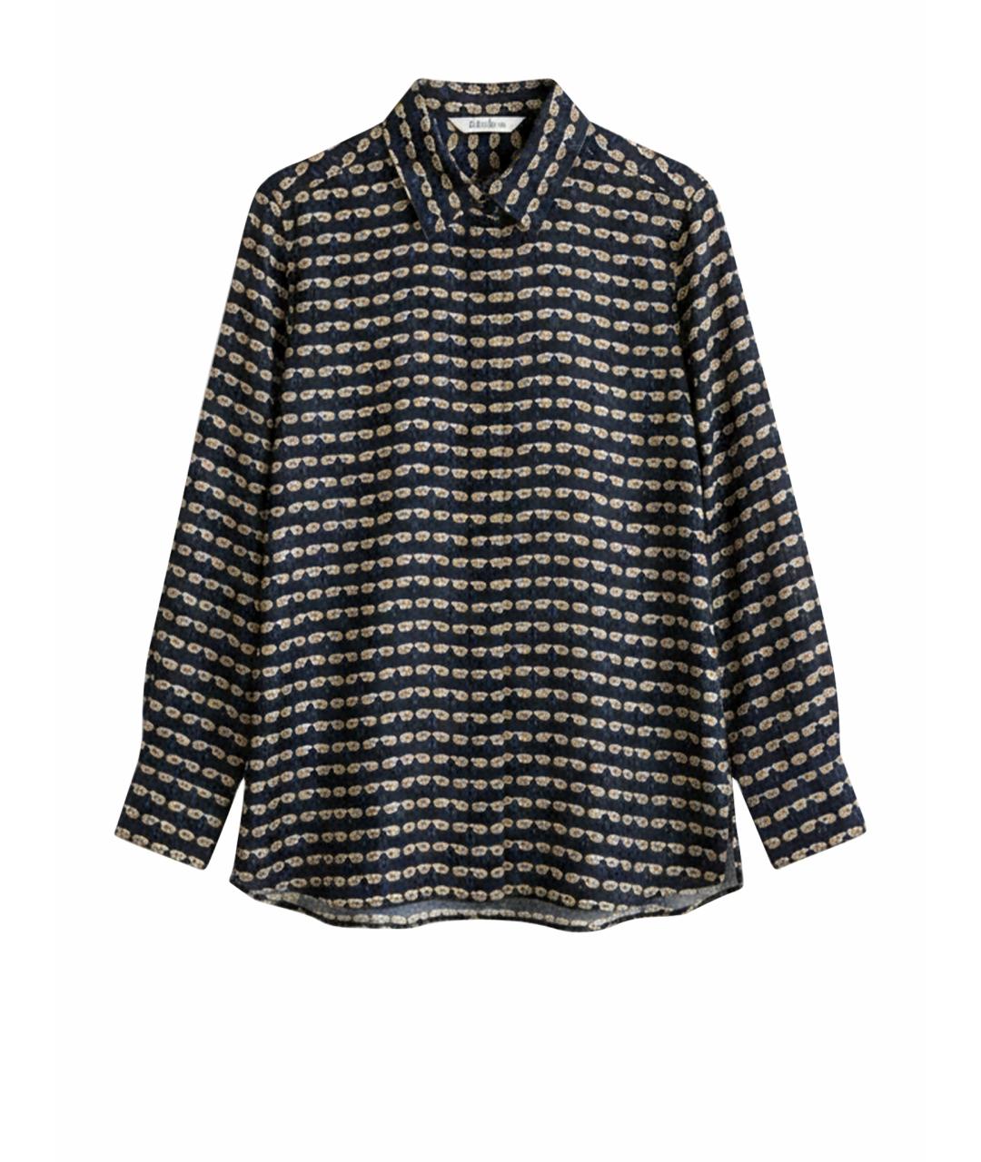 'S MAX MARA Коричневая шелковая рубашка, фото 1