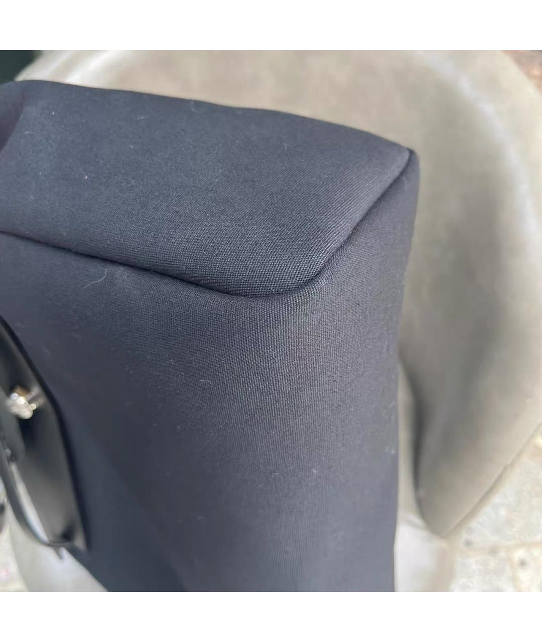 HERMES Черная кожаная сумка с короткими ручками, фото 7