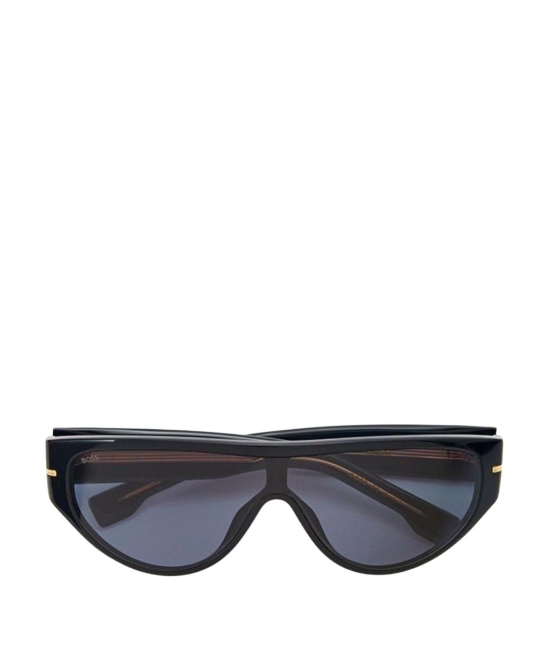 HUGO BOSS Черные пластиковые солнцезащитные очки, фото 1