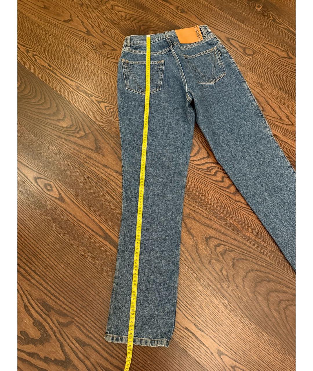 VETEMENTS Синие хлопковые джинсы слим, фото 5