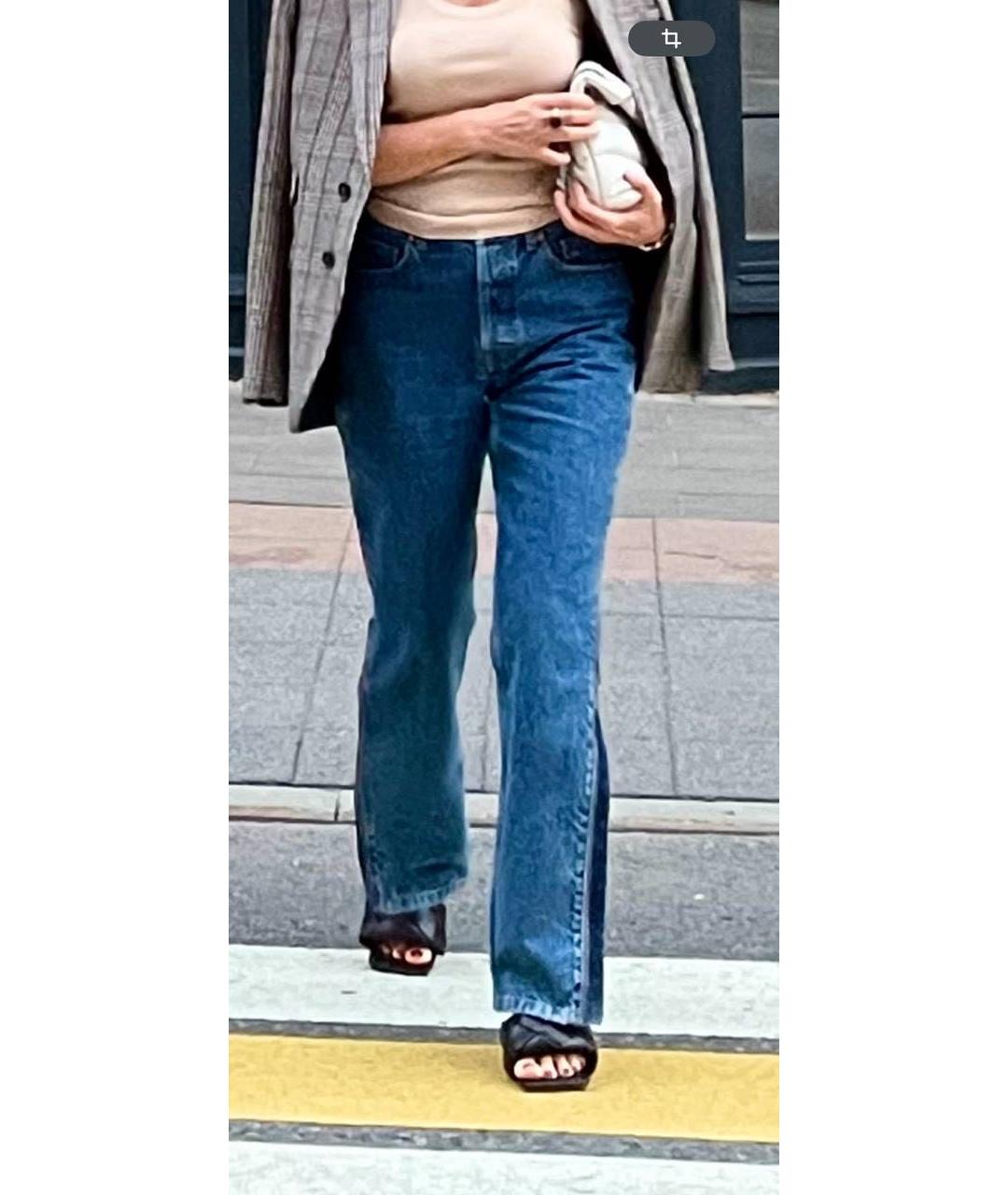 VETEMENTS Синие хлопковые джинсы слим, фото 8