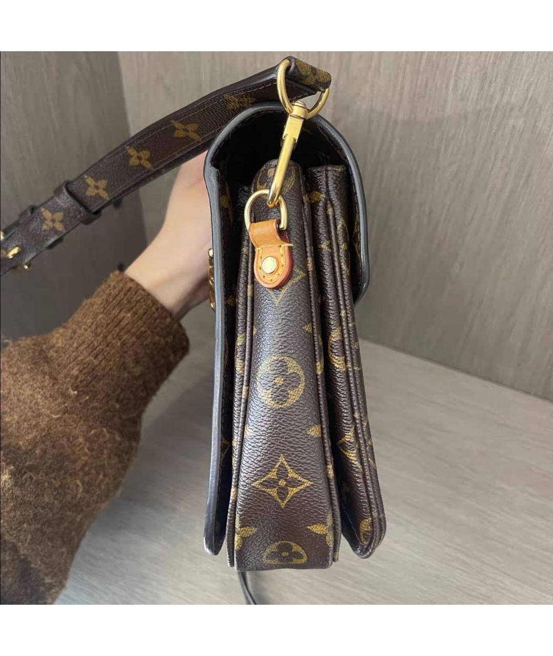 LOUIS VUITTON Коричневая сумка через плечо, фото 3