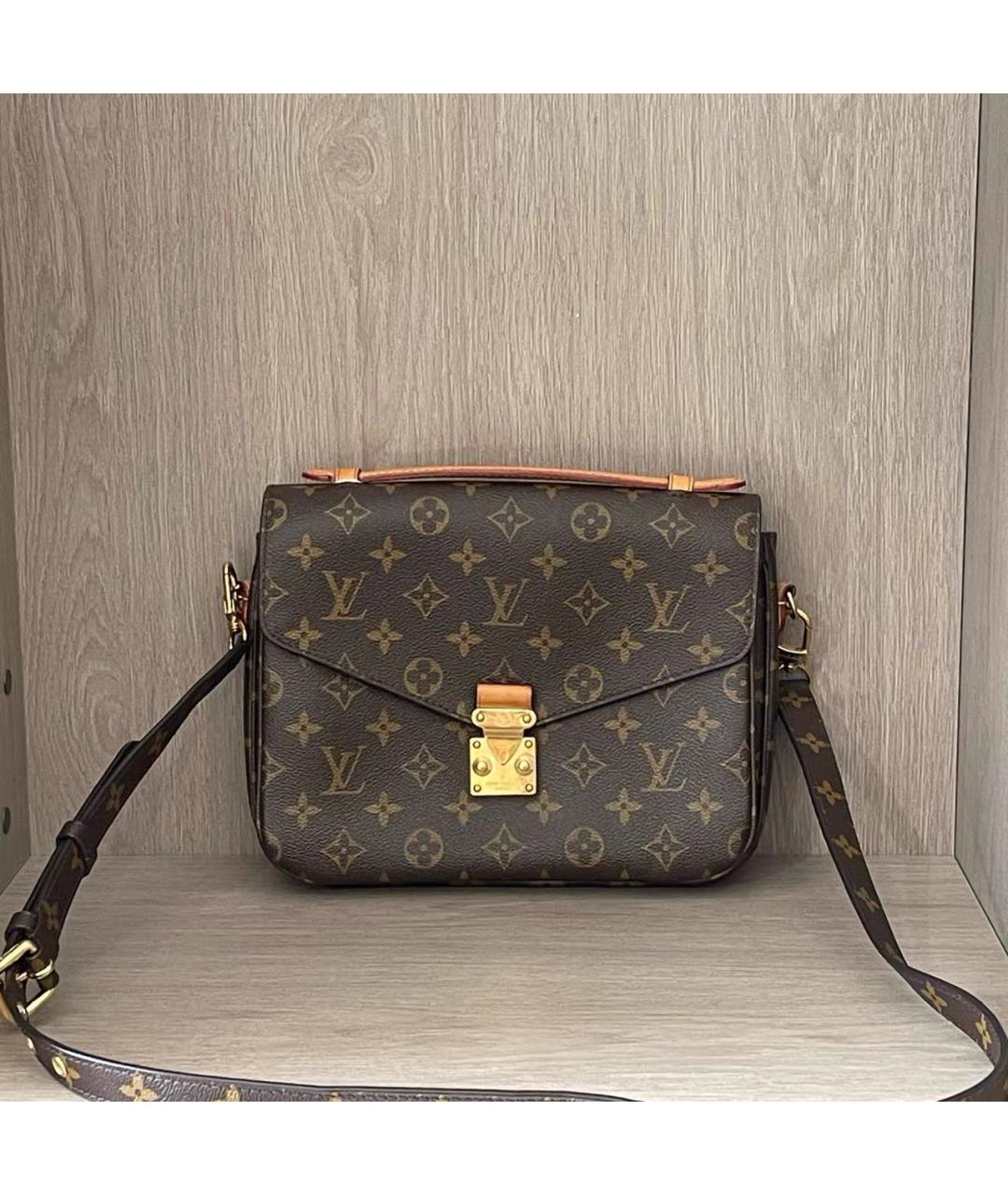 LOUIS VUITTON Коричневая сумка через плечо, фото 7