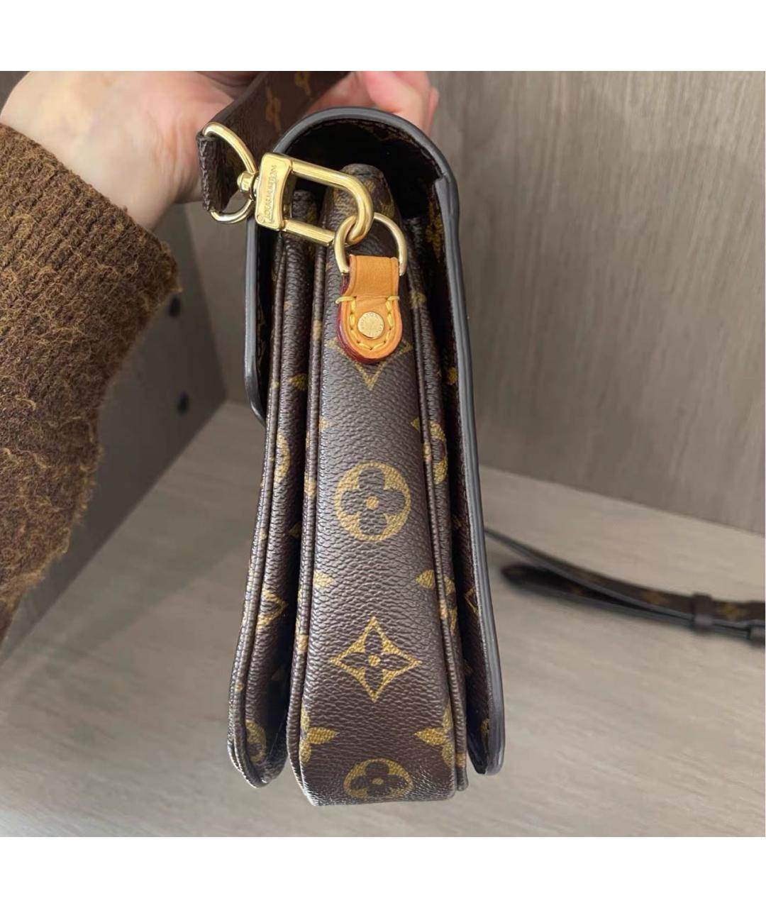 LOUIS VUITTON Коричневая сумка через плечо, фото 4