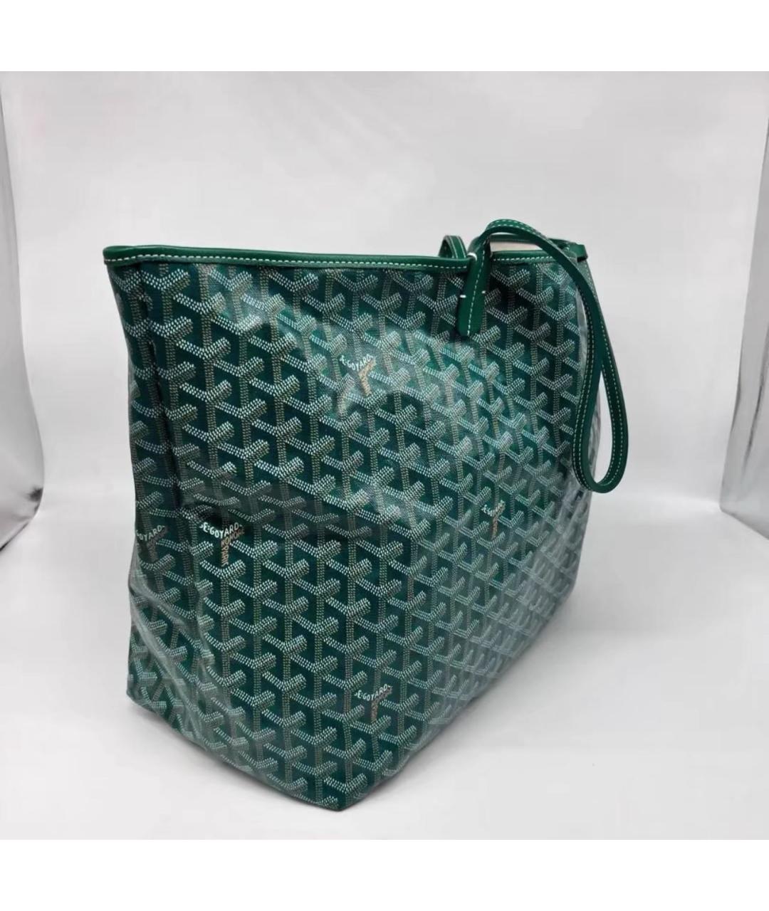 GOYARD Зеленая сумка тоут, фото 4