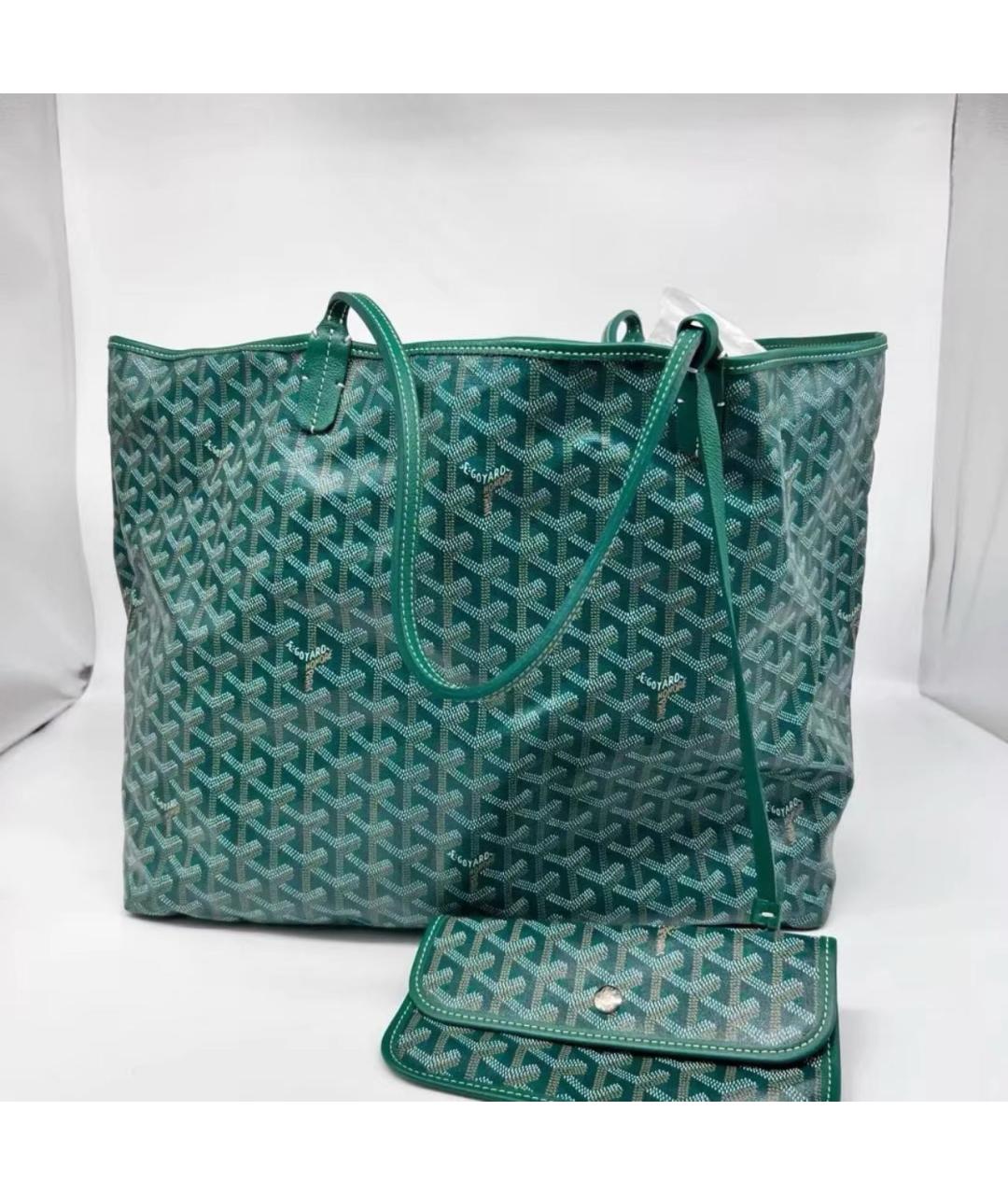 GOYARD Зеленая сумка тоут, фото 2