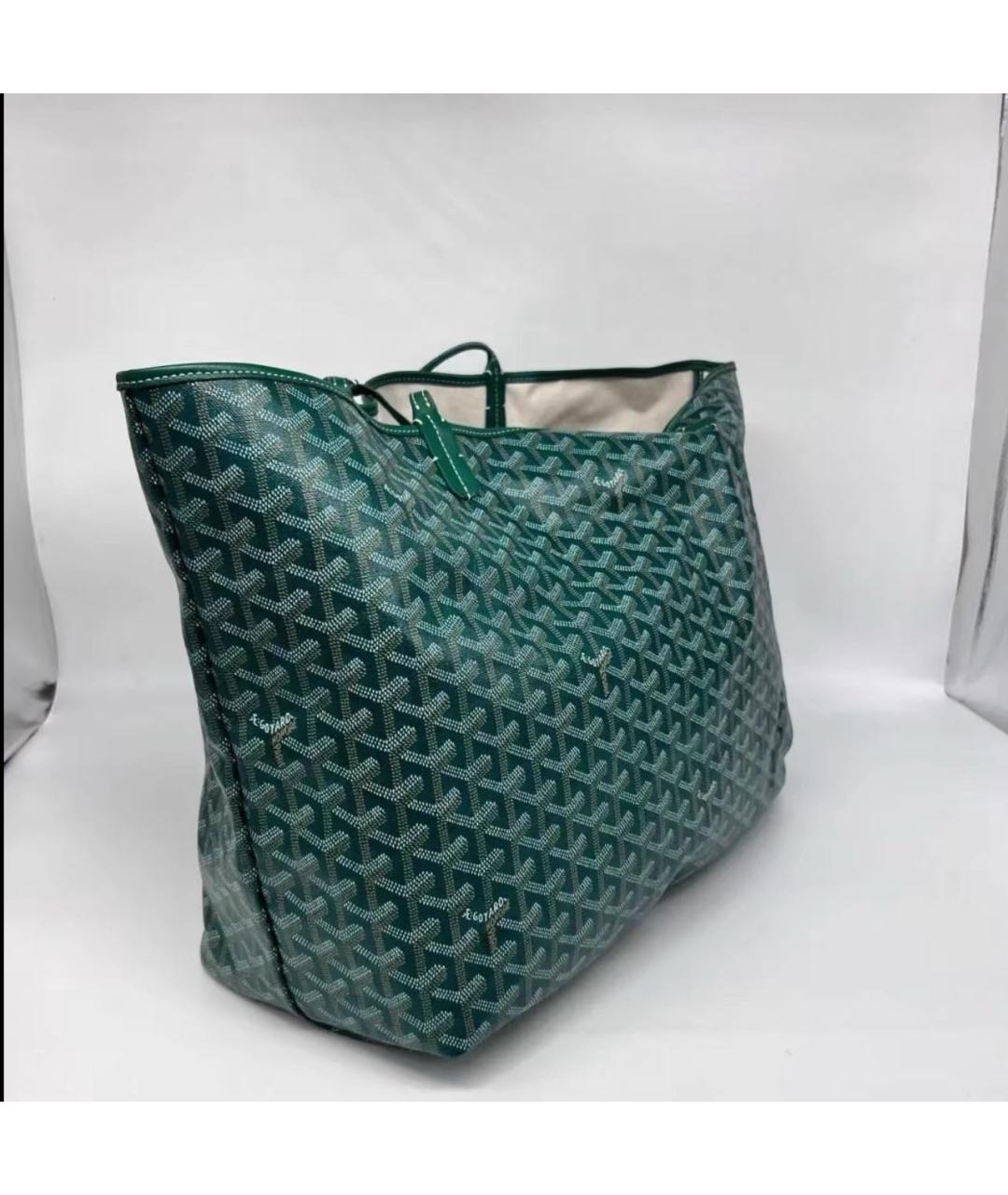 GOYARD Зеленая сумка тоут, фото 5