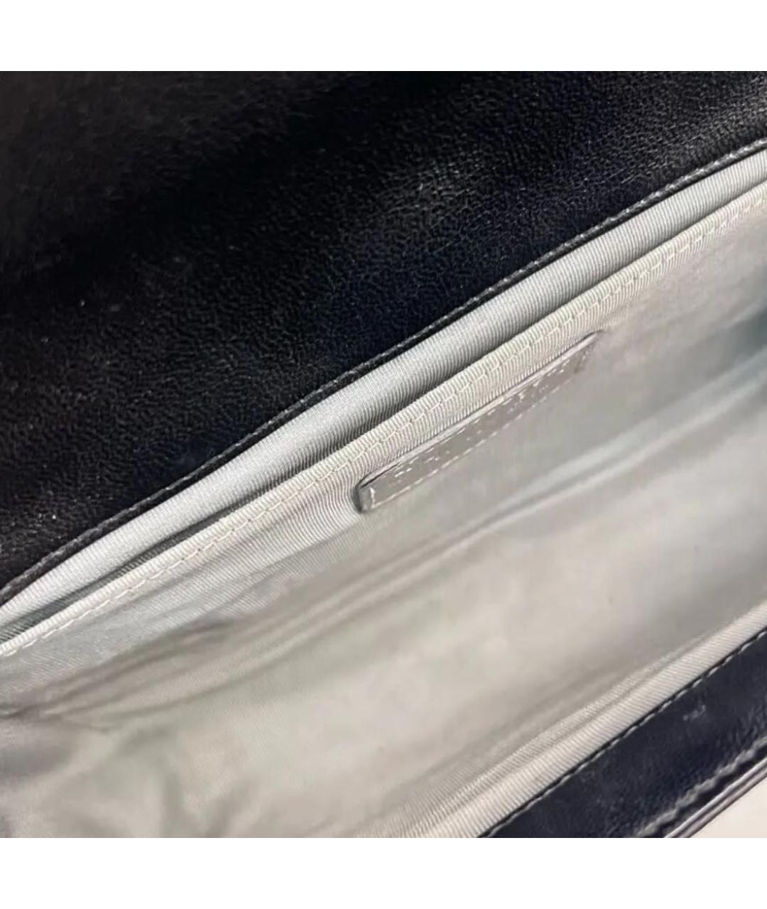 CHANEL Черная кожаная сумка через плечо, фото 7