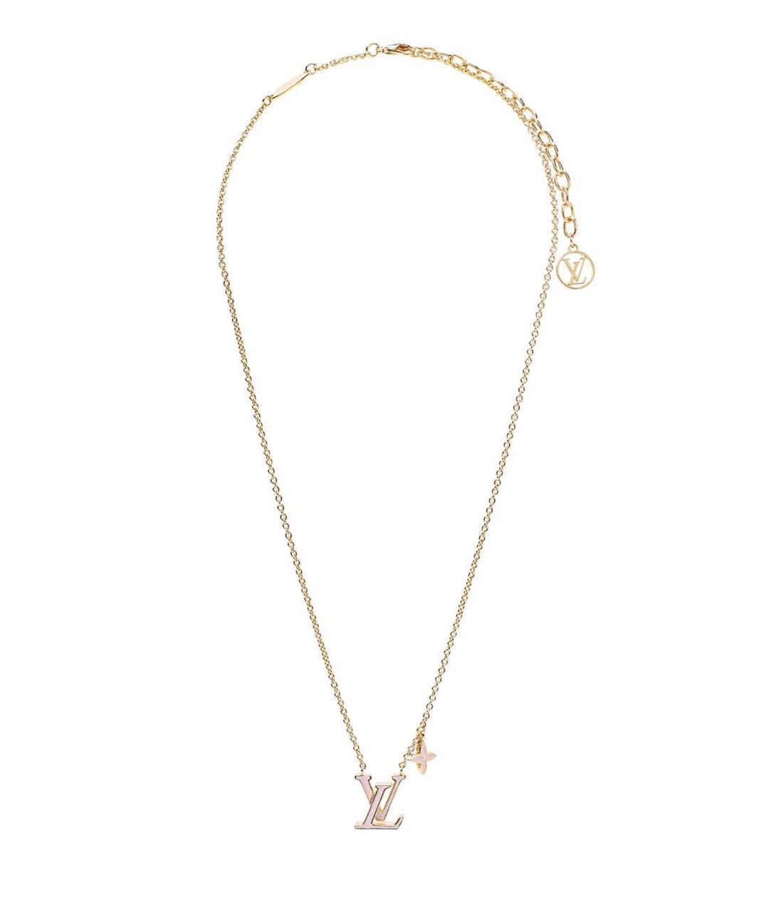 LOUIS VUITTON Золотое металлическое колье, фото 1
