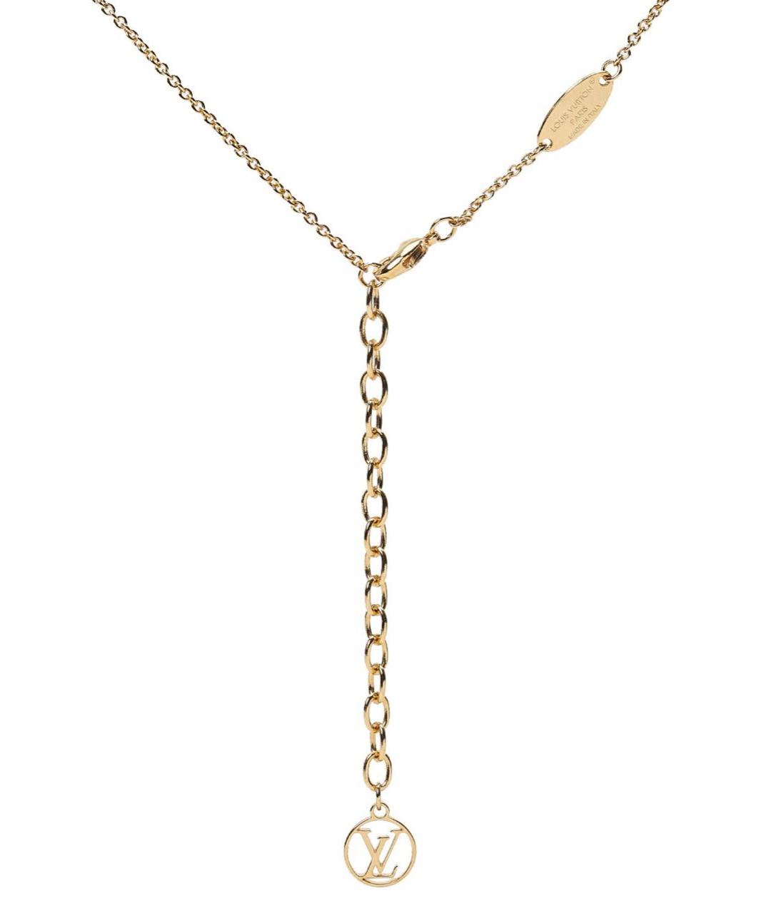 LOUIS VUITTON Золотое металлическое колье, фото 3