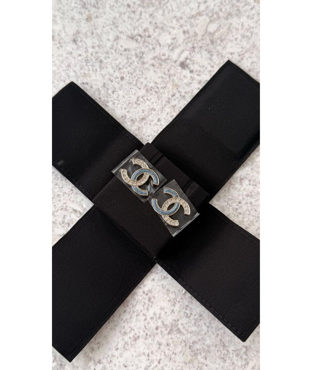 CHANEL Золотые металлические серьги, фото 2