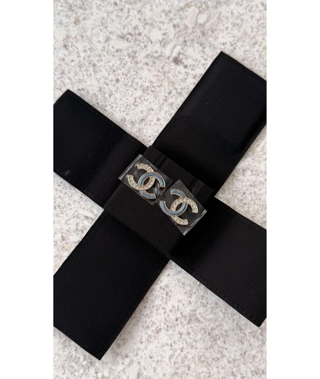 CHANEL Золотые металлические серьги, фото 4