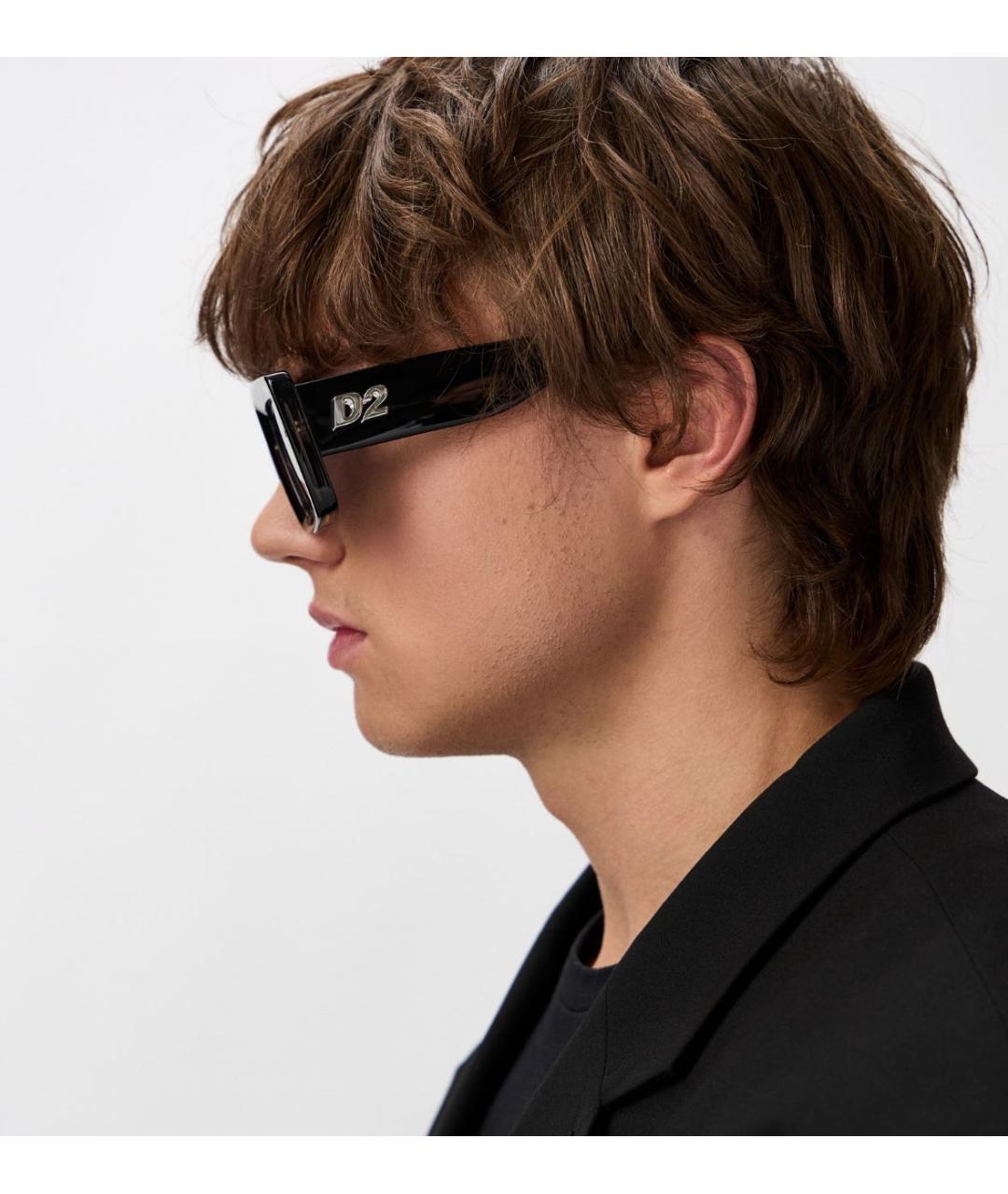 DSQUARED2 Черные пластиковые солнцезащитные очки, фото 5
