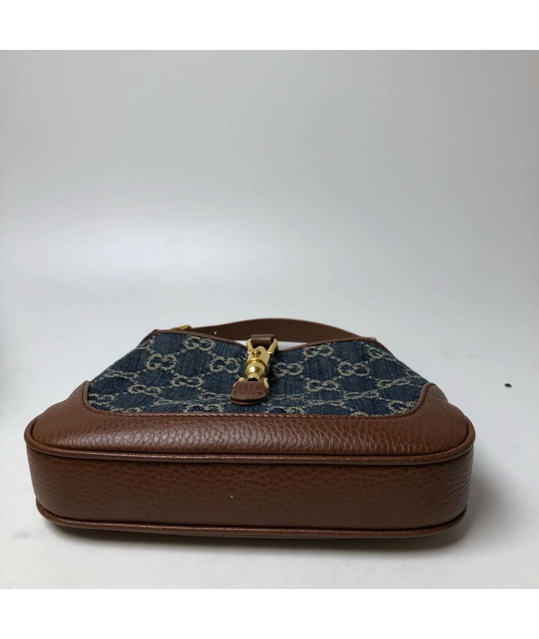 GUCCI Синяя кожаная сумка через плечо, фото 7