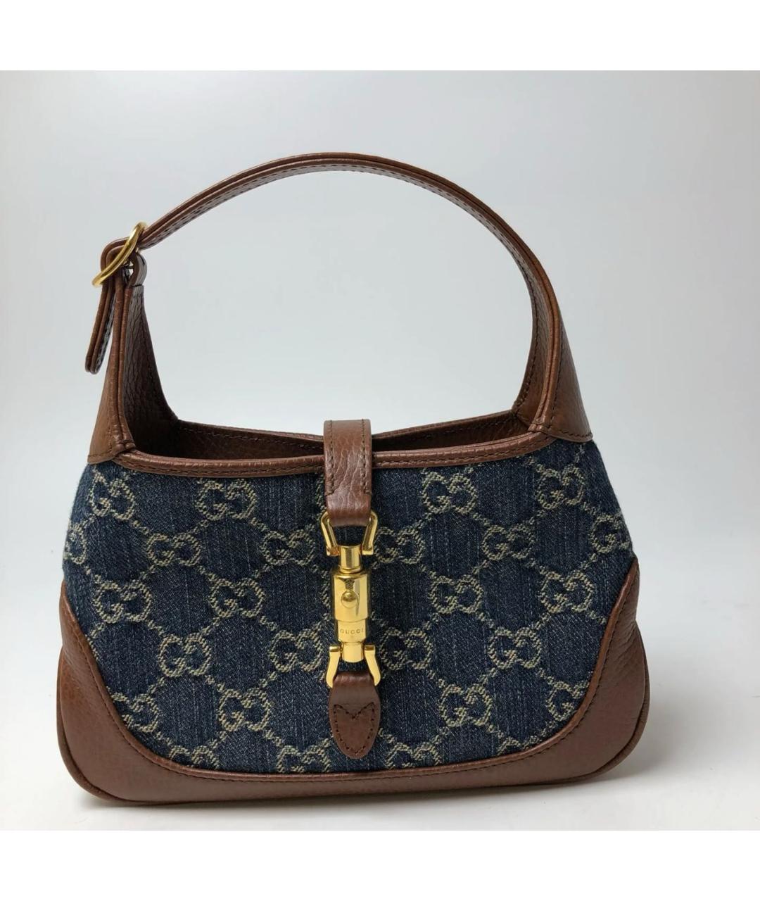 GUCCI Синяя кожаная сумка через плечо, фото 2