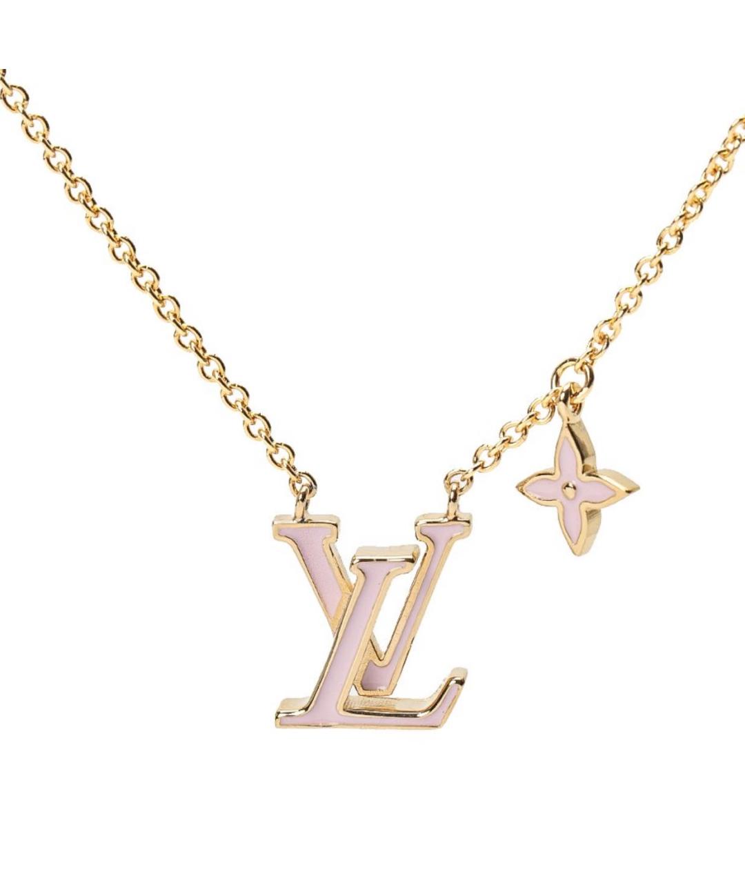 LOUIS VUITTON Золотое латунное колье, фото 2