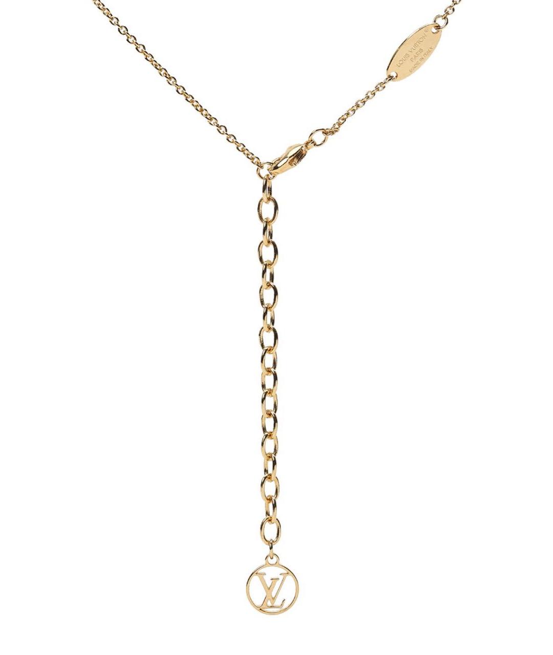 LOUIS VUITTON Золотое латунное колье, фото 3