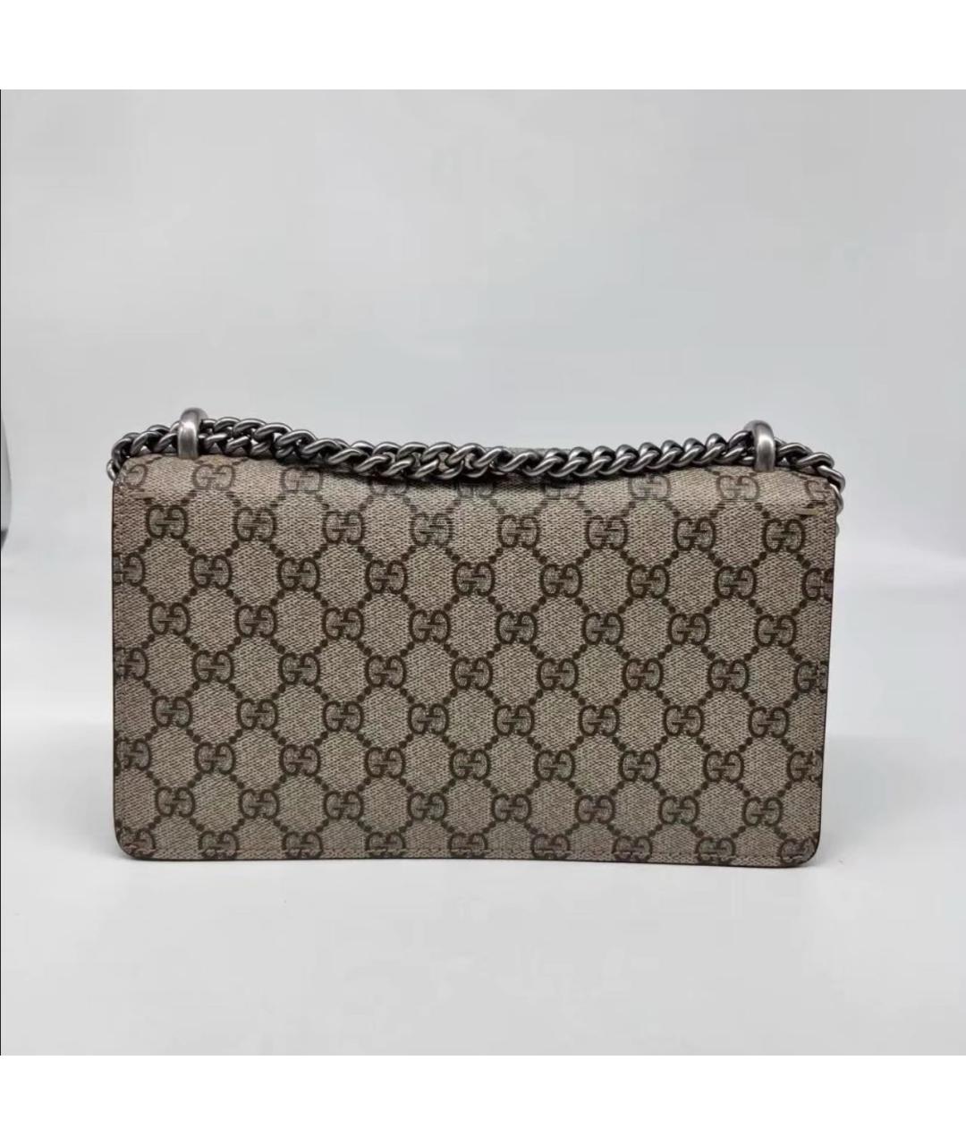 GUCCI Бежевая замшевая сумка через плечо, фото 7