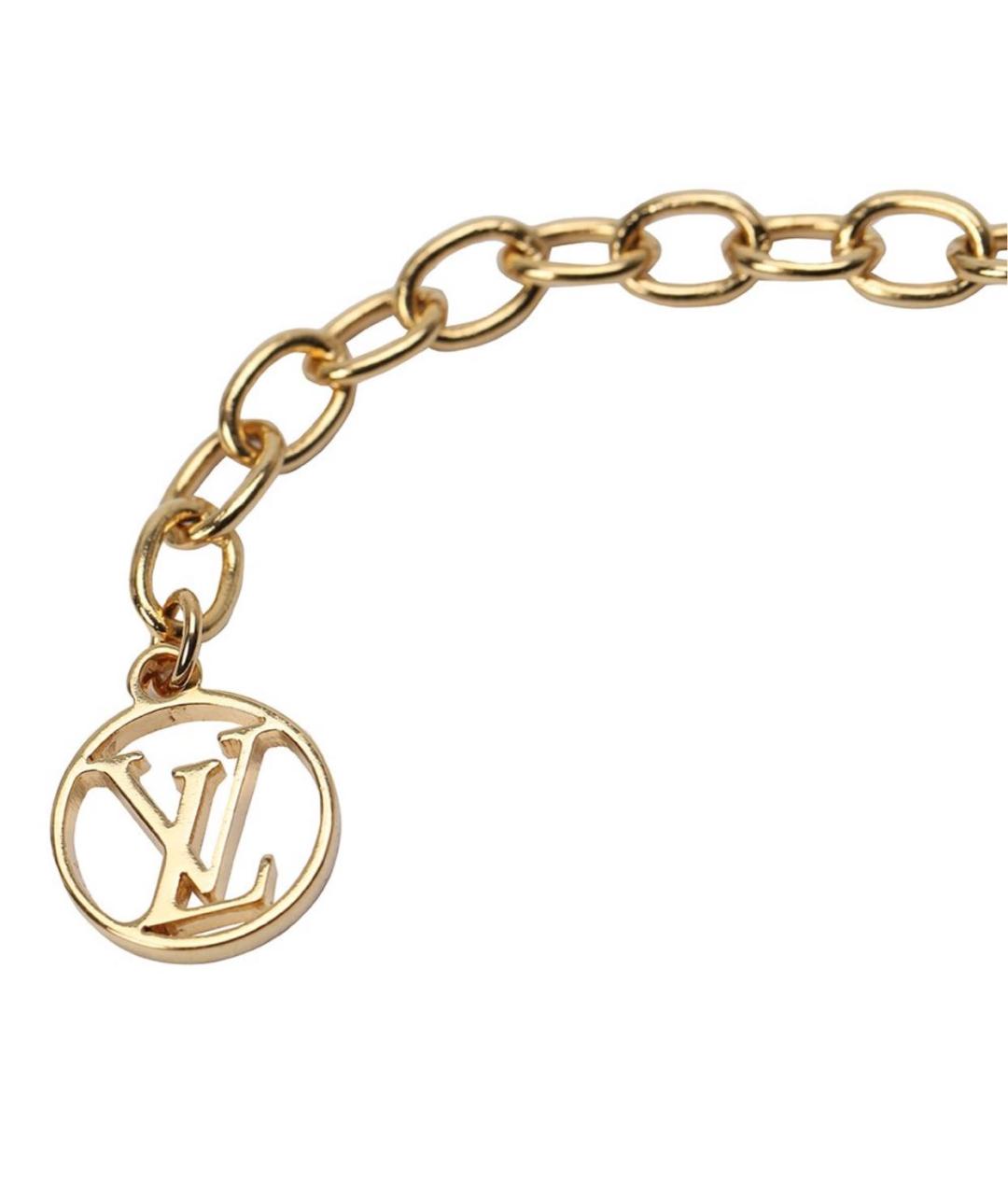 LOUIS VUITTON Золотой металлический браслет, фото 3