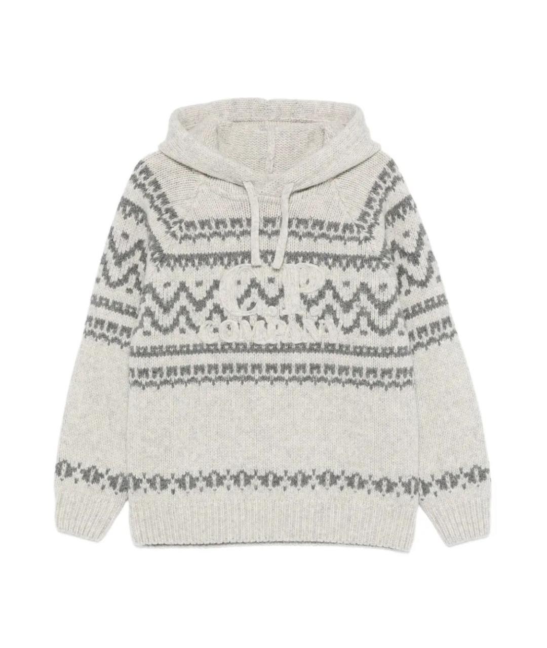 CP COMPANY Серый шерстяной джемпер / свитер, фото 1