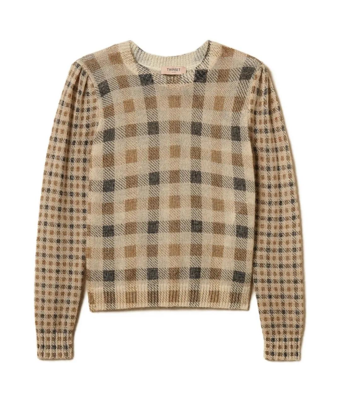 TWIN-SET Бежевый джемпер / свитер, фото 1